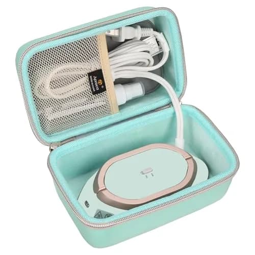 Aproca Case for Newbealer Travel Iron Mini Dry Iron -Green | Portable Hard Storage with Mesh Pocket thumbnail 1