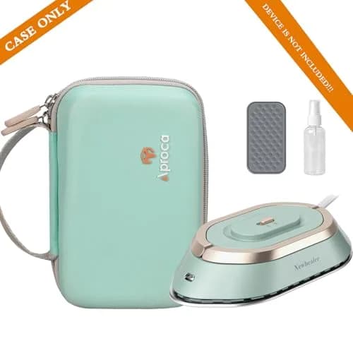 Aproca Case for Newbealer Travel Iron Mini Dry Iron -Green | Portable Hard Storage with Mesh Pocket thumbnail 5