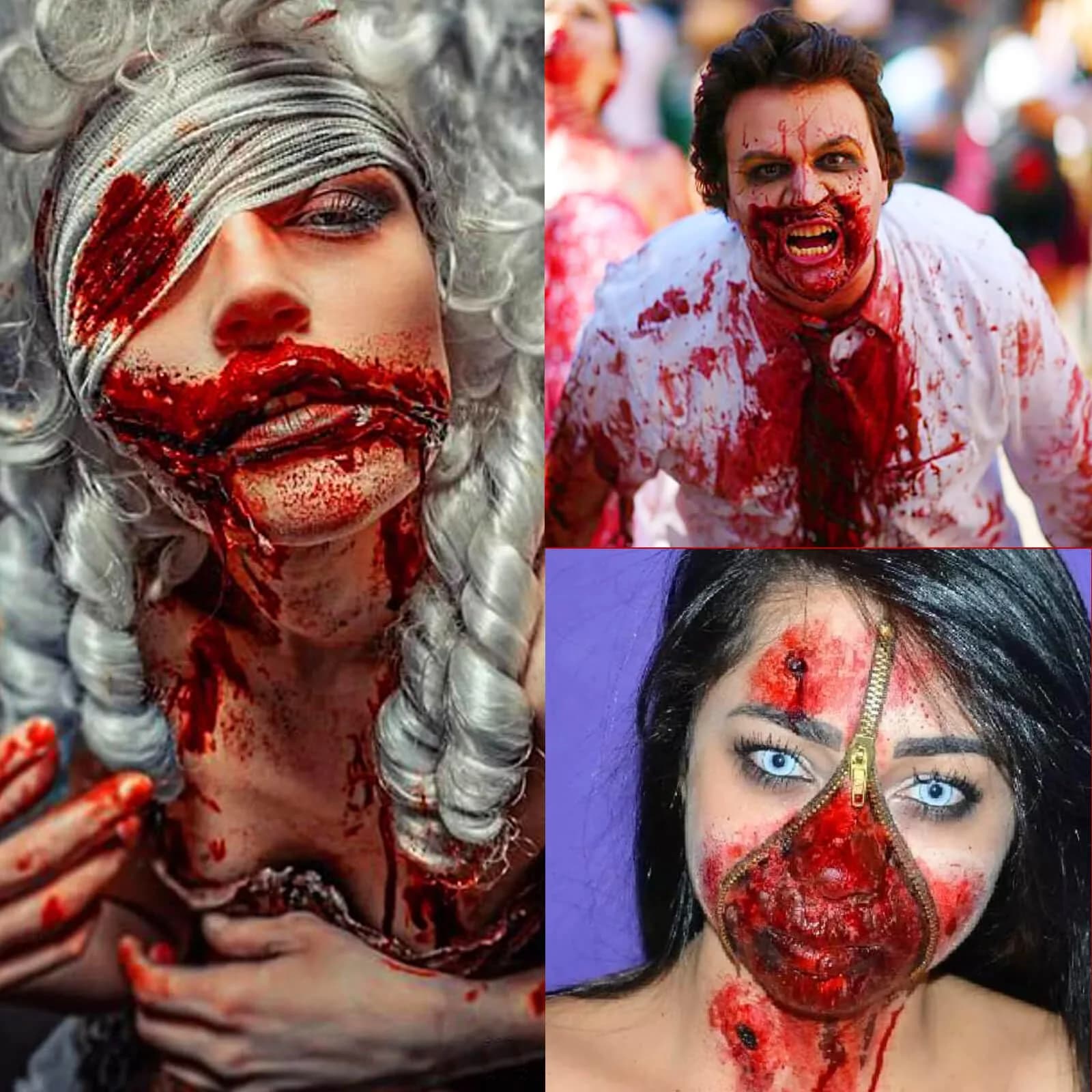 MEICOLY Fake Blood Spray & Dripping Blood Kit 2.1oz (62ml) Each | Realistic SFX Makeup for Halloween Cosplay - view 7