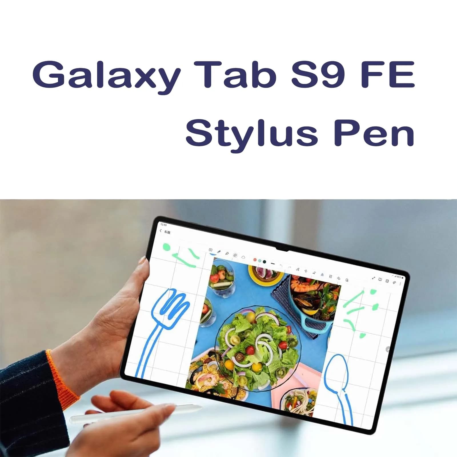 Dogxiong S Pen for Samsung Galaxy Tab S9 FE Stylus (No Bluetooth) - Green | 4096 Pressure Levels - view 6