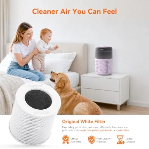 AIRROMI A2005 Purple HEPA Air Purifier for Bedroom & Home | 549 sq ft Coverage, 22 dB Sleep Mode thumbnail 8
