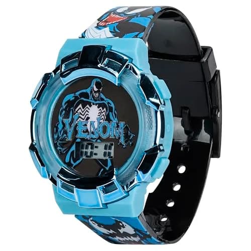 Accutime Marvel Venom Kids Watch – Light-Up Bezel, LCD Display, Adjustable Plastic Strap (Childrens, Multicolor) thumbnail 8