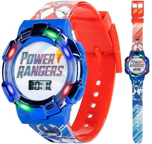 Accutime Power Rangers Kids Watch with Light-Up Bezel & LCD Display, 42.5mm Case | Fun & Durable for Boys & Girls thumbnail 1