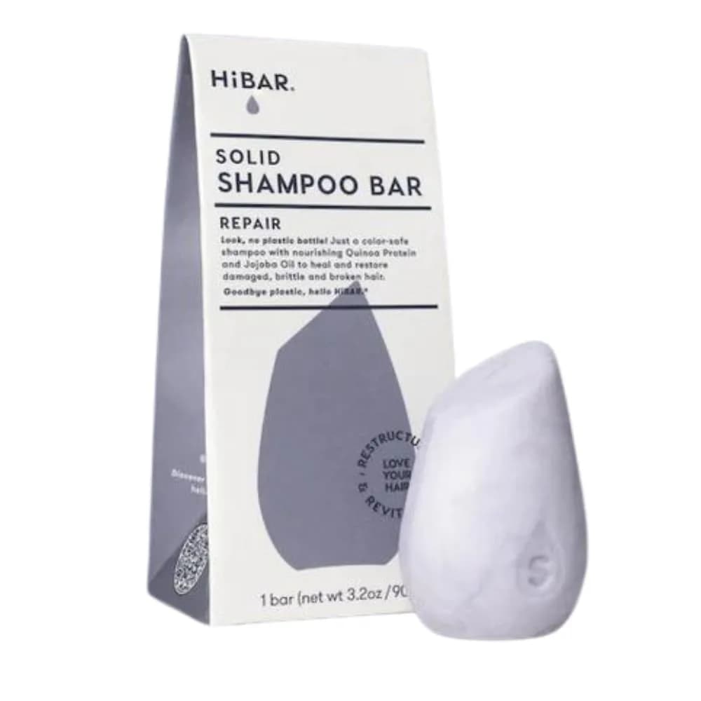 HIBAR Repair Shampoo Bar 3.3oz | For Damaged, Brittle Hair, Plastic-Free, Vegan — Repair - Repairs Damage
