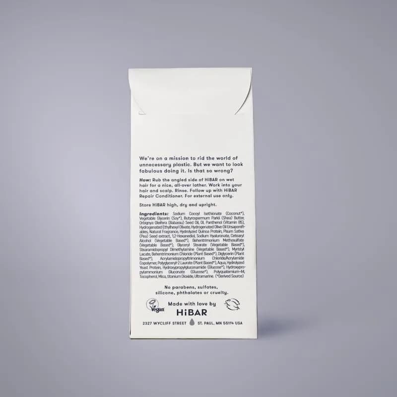 HIBAR Repair Shampoo Bar 3.3oz | For Damaged, Brittle Hair, Plastic-Free, Vegan thumbnail 14