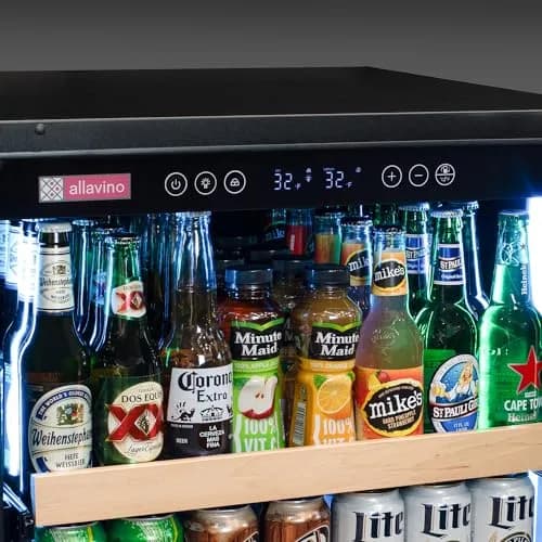 Allavino Reserva Series Stainless Steel Side-by-Side Beverage Center 2X-VSBC24L-SS | Precise Temperature Control & Elegant Design thumbnail 8