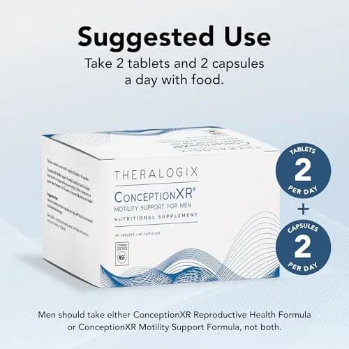 Theralogix ConceptionXR Motility Support Formula, 120 Count (Pack of 3) | Fertility Support for Men thumbnail 4