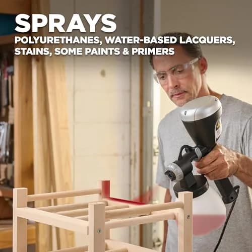 Wagner Earlex 3700 Handheld HVLP Finishing Sprayer with Multi-Tip Kit | Fine Finish for Woodwork & Furniture thumbnail 5