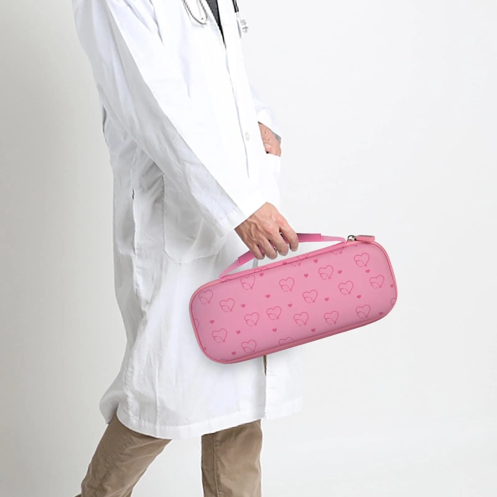 ALKOO Stethoscope Case for 3M Littmann Classic III/Cardiology IV & MDF, Pink | Heavy Duty EVA Hard Shell Organizer with Smart Storage for Medical Professionals thumbnail 6