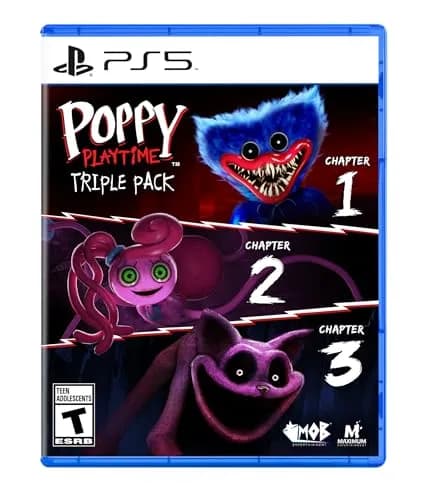 Poppy Playtime Triple Pack PS5 Game | 3 Chapters, Horror Puzzles, Teen Rated thumbnail 1