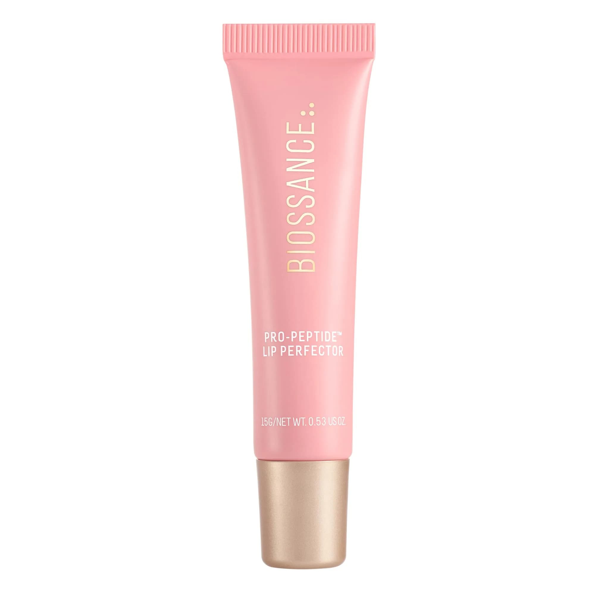 BIOSSANCE Pro-Peptide Lip Perfector 1 Count | Hydrating Vegan Lip Balm with Collagen & Hyaluronic Acid