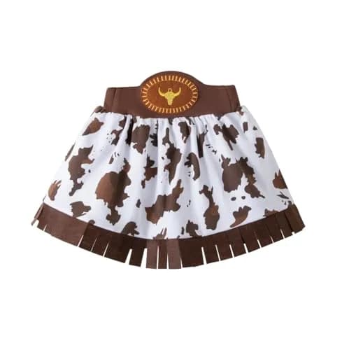 LXKIKMM Kids Western Cowgirl Costume Set 5-6 Years | Cowboy & Cowgirl Halloween Outfit thumbnail 4