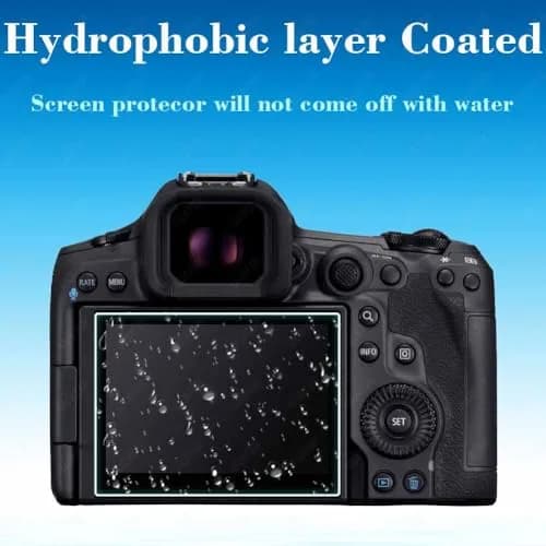 ULBTER Tempered Glass Screen Protector for Canon EOS R5 Mark II LCD + Top Screen | 9H Hardness, 99.99% HD Clarity thumbnail 5