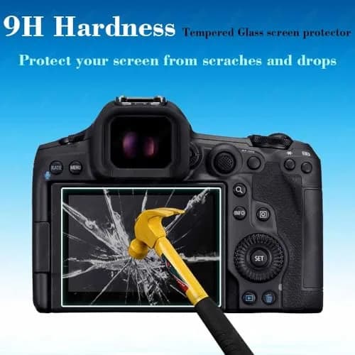 ULBTER Tempered Glass Screen Protector for Canon EOS R5 Mark II LCD + Top Screen | 9H Hardness, 99.99% HD Clarity thumbnail 3
