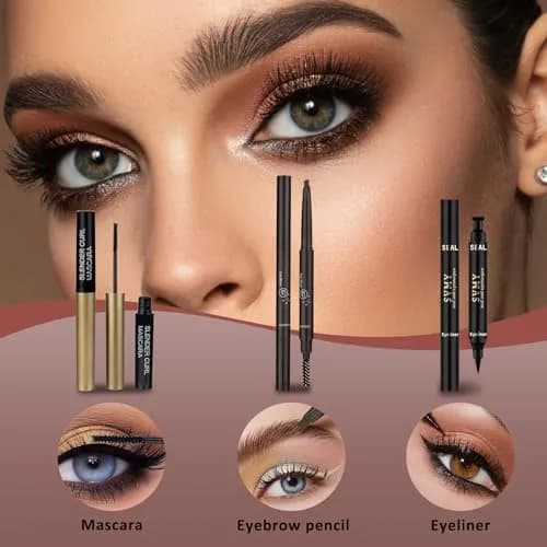 MONRUEVT All-in-One Makeup Kit for Women & Teens | 16-Piece Full Face Cosmetic Set with Brushes thumbnail 4