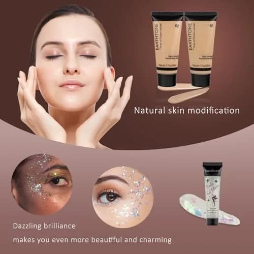 MONRUEVT All-in-One Makeup Kit for Women & Teens | 16-Piece Full Face Cosmetic Set with Brushes thumbnail 6