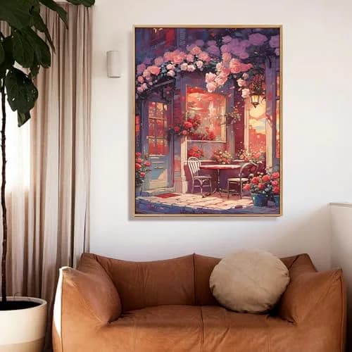 Amphol Paint by Numbers Kit for Adults | Watercolor Canvas Art 16"x20" thumbnail 2