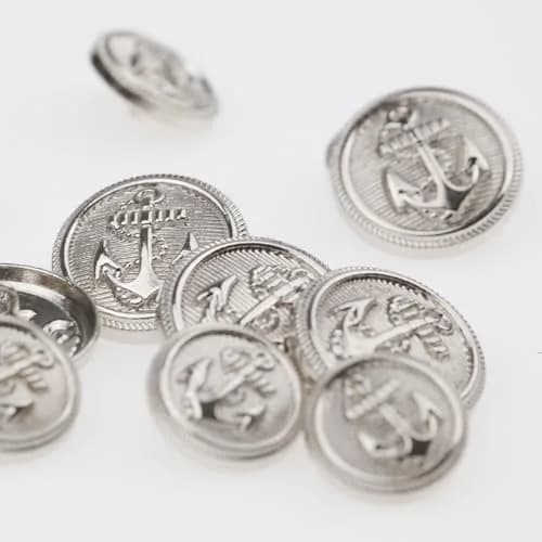 Xentrlologic Silver Metal Blazer Buttons Set 18mm & 23mm | Durable Zinc Alloy for Men Suit & Coat thumbnail 6
