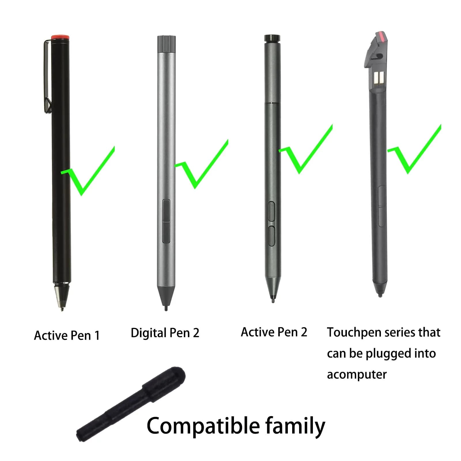 TALTAW Replacement Nibs for Lenovo Active Pen 2 Stylus Pen Tips (3-Pack) | Smooth & Precise Writing for Yoga Laptops - view 4