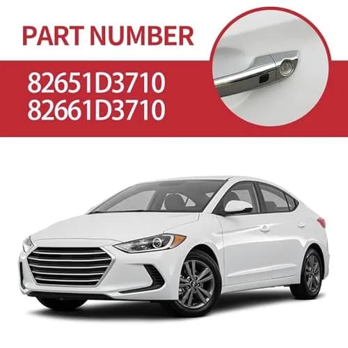 HiSport Door Handle Button Switch for Hyundai Tucson 2016-2021 - 2 PCS Front Left & Right, Black thumbnail 3
