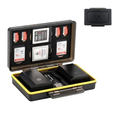 JJC Camera Battery Memory Card Case Water-Resistant & Shockproof | Organizer for Canon Nikon Sony Fujifilm Olympus thumbnail 1