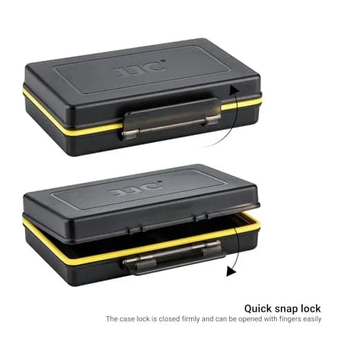 JJC Camera Battery Memory Card Case Water-Resistant & Shockproof | Organizer for Canon Nikon Sony Fujifilm Olympus thumbnail 7