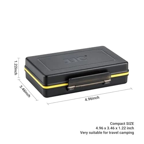 JJC Camera Battery Memory Card Case Water-Resistant & Shockproof | Organizer for Canon Nikon Sony Fujifilm Olympus thumbnail 8