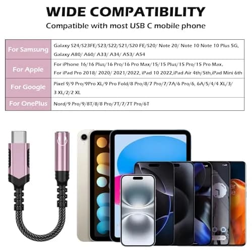 iMangoo USB C to 3.5mm Headphone Adapter | High-Quality DAC, Compact & Durable (≤120 chars) thumbnail 6