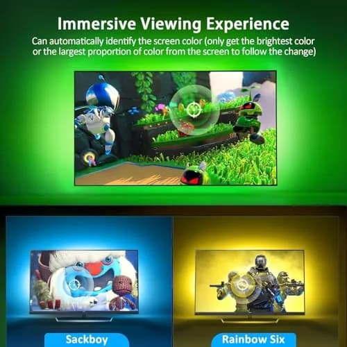 Nexillumi HDMI LED Lights for TV 32.8ft (9.99m) | Immersive RGB Backlight for 55-150 Inch TVs thumbnail 2