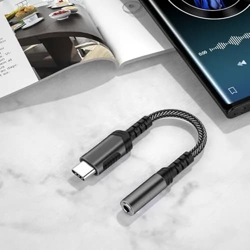 iMangoo USB C to 3.5mm Audio Headphones Adapter for Samsung S26 Ultra S25 S24 S23 | High-Quality DAC, Durable, Compact thumbnail 5
