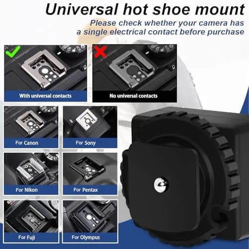 MEDALight Hot Shoe Adapter with PC Port | Compatible with Camera Flashes & Studio Lights thumbnail 4