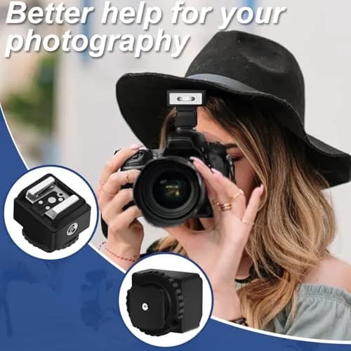 MEDALight Hot Shoe Adapter with PC Port | Compatible with Camera Flashes & Studio Lights thumbnail 5