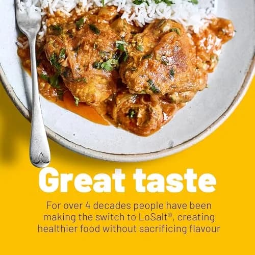 LoSalt Reduced Sodium Salt | Original (non-iodised) | Great Tasting Salt Alternative with 66% Less Sodium (12.25 oz x 2) thumbnail 3