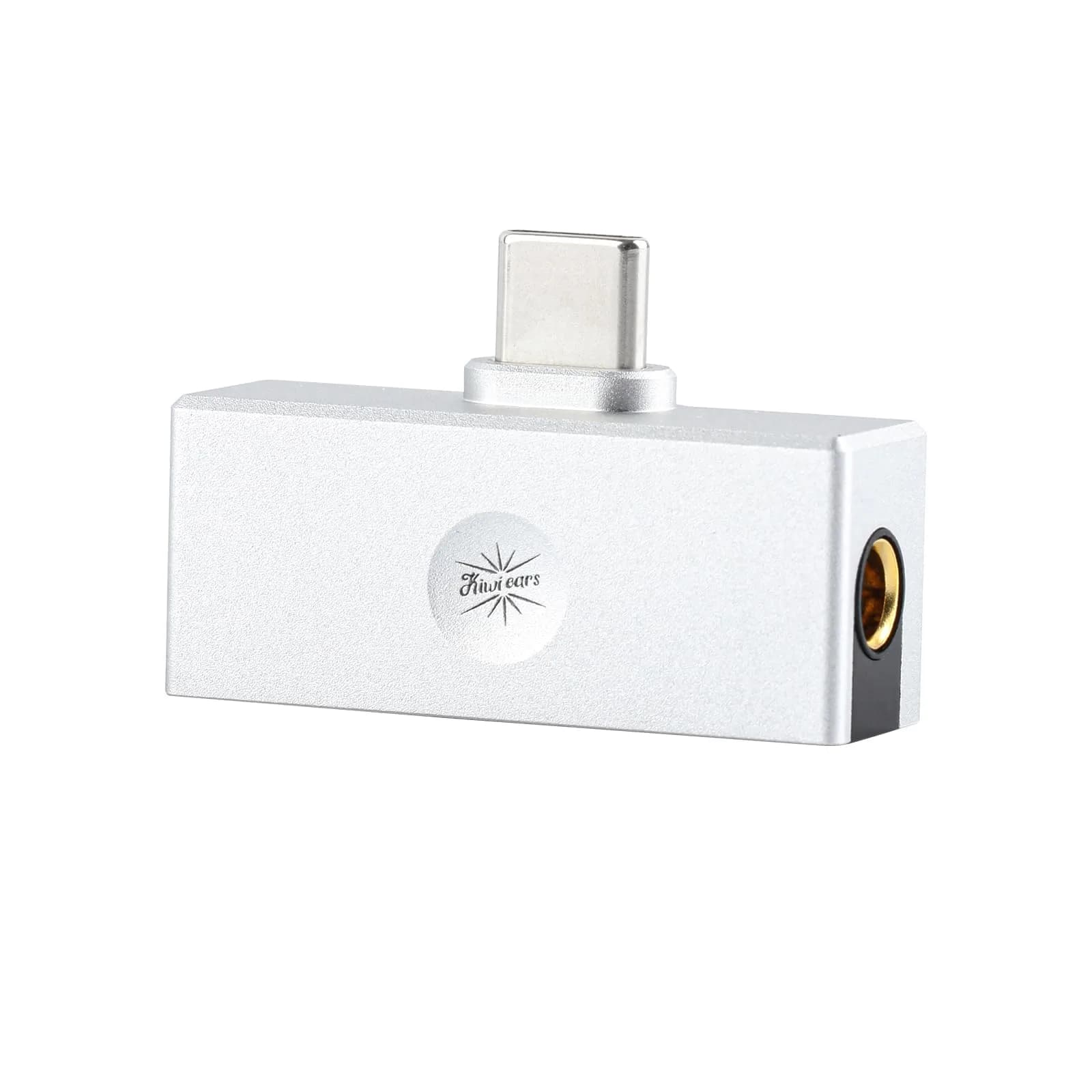 Linsoul Kiwi Ears Allegro Mini Portable IEM DAC, in Ear Monitor Amplifier | High-Resolution Audio, Compact & Durable — Silver