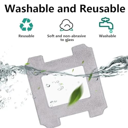Frexusuent Replacement Mop Pads for Ecovacs Winbot W2 Omni, W1 Pro, W1 Window Vacuum Cleaner (9-Pack) thumbnail 4