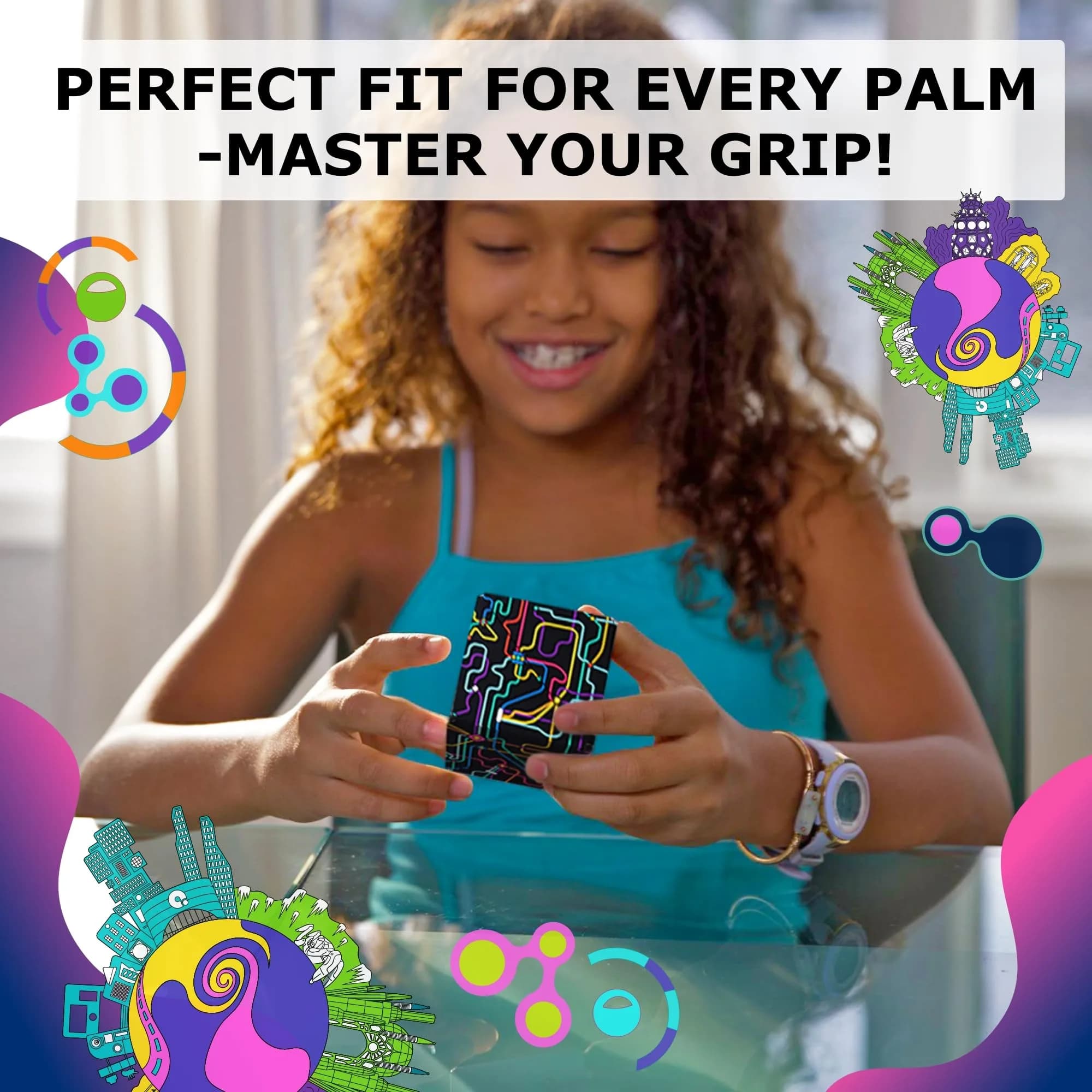 Shashibo DODECA Magnetic Puzzle Cube, Qdot Map, 6.4 cm (2.5 inches) | 100+ Shapes for Focus & Stress Relief - view 5
