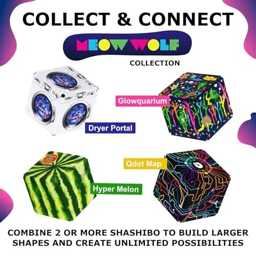 Shashibo DODECA Magnetic Puzzle Cube, Qdot Map, 6.4 cm (2.5 inches) | 100+ Shapes for Focus & Stress Relief thumbnail 6