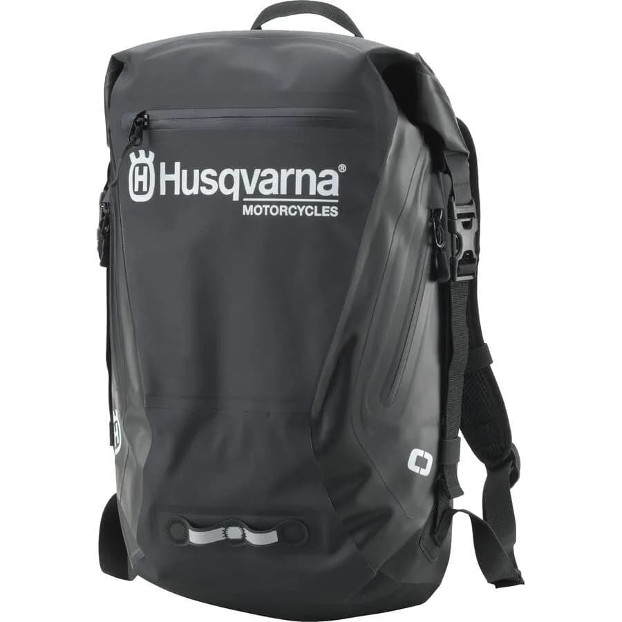 Husqvarna All Elements Waterproof Backpack | 26L Capacity, Waterproof, Fits 15" Laptop, Black thumbnail 2