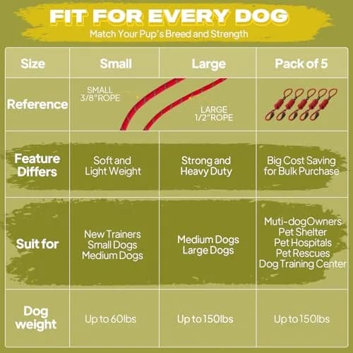 Fida Dog Leash 4 ft x 1/2" | Anti-pull Slip Lead for Large & Medium Dogs thumbnail 8