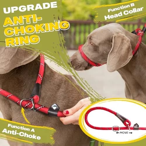Fida Dog Leash 4 ft x 1/2" | Anti-pull Slip Lead for Large & Medium Dogs thumbnail 3