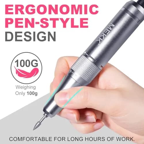 MEKK Professional Cordless Nail Drill 35000RPM E-File | Salon-Grade Performance for Acrylic Gel Nails thumbnail 7