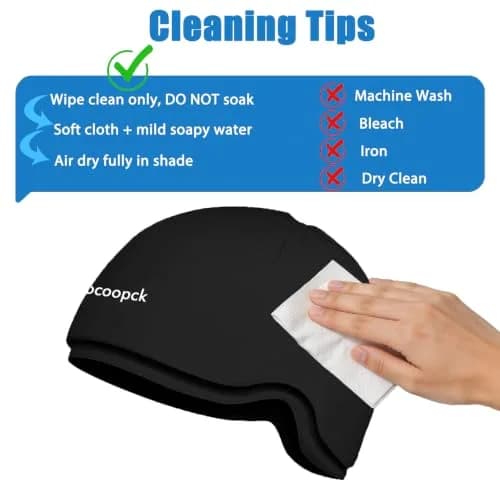 sfiocoopck Cold Cap for Chemotherapy Patients, Migraine Ice Hat 360° Fit | Scalp Cooling for Hair Loss Prevention thumbnail 7
