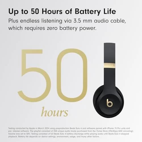 Beats Solo 4 Wireless On-Ear Bluetooth Headphones | Up to 50-Hour Battery, Apple & Android Compatible thumbnail 5