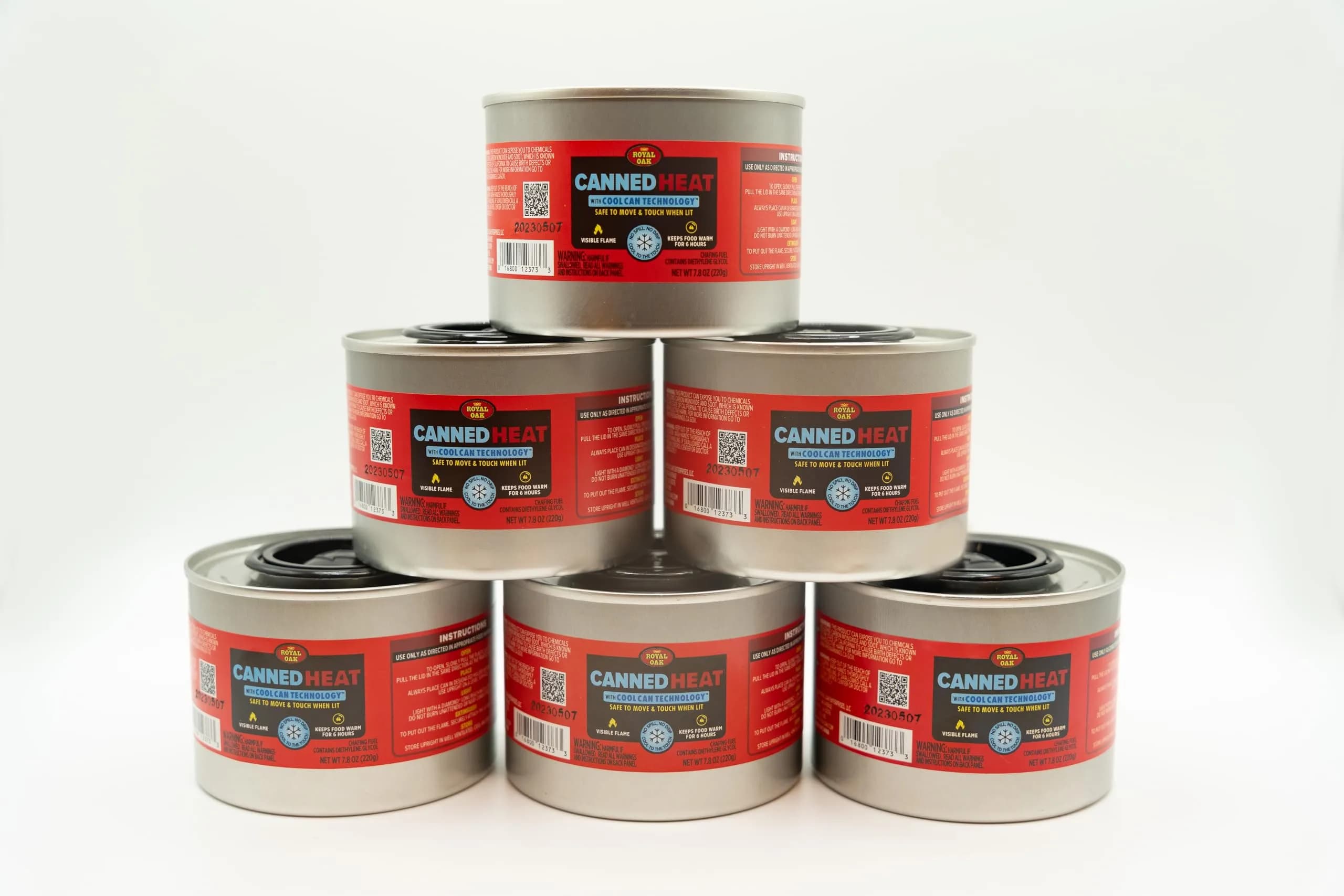 Royal Oak Canned Heat 6-Hour Chafing Fuel | Long-Lasting Portable Heat for Catering & Camping - main product image