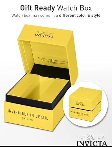 Invicta Aviator Men 50mm Quartz Gold Watch | Modern Style & 5ATM Water Resistance thumbnail 6