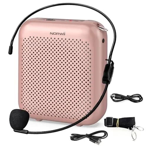 Norwii Portable Voice Amplifier with Wired Microphone Headset, 10W Output, 30 Hours Battery | Classroom Teaching & Outdoor Events thumbnail 1