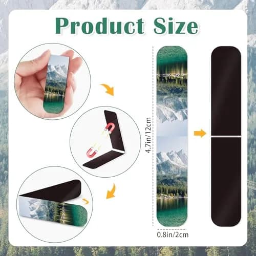 Diteryy Magnetic Bookmarks 100-Pack | Inspirational Bible & Scenery Designs, 12.4cm (4.7in) thumbnail 4