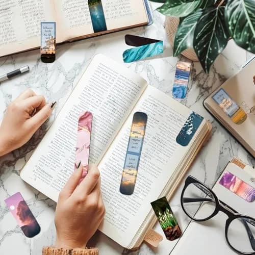 Diteryy Magnetic Bookmarks 100-Pack | Inspirational Bible & Scenery Designs, 12.4cm (4.7in) thumbnail 5