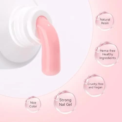 Makartt Poly Nail Gel Kit 6 Neutral Colors 15ml (0.5 Fl Oz) | Hema-Free Builder Gel for Extension Nails thumbnail 6