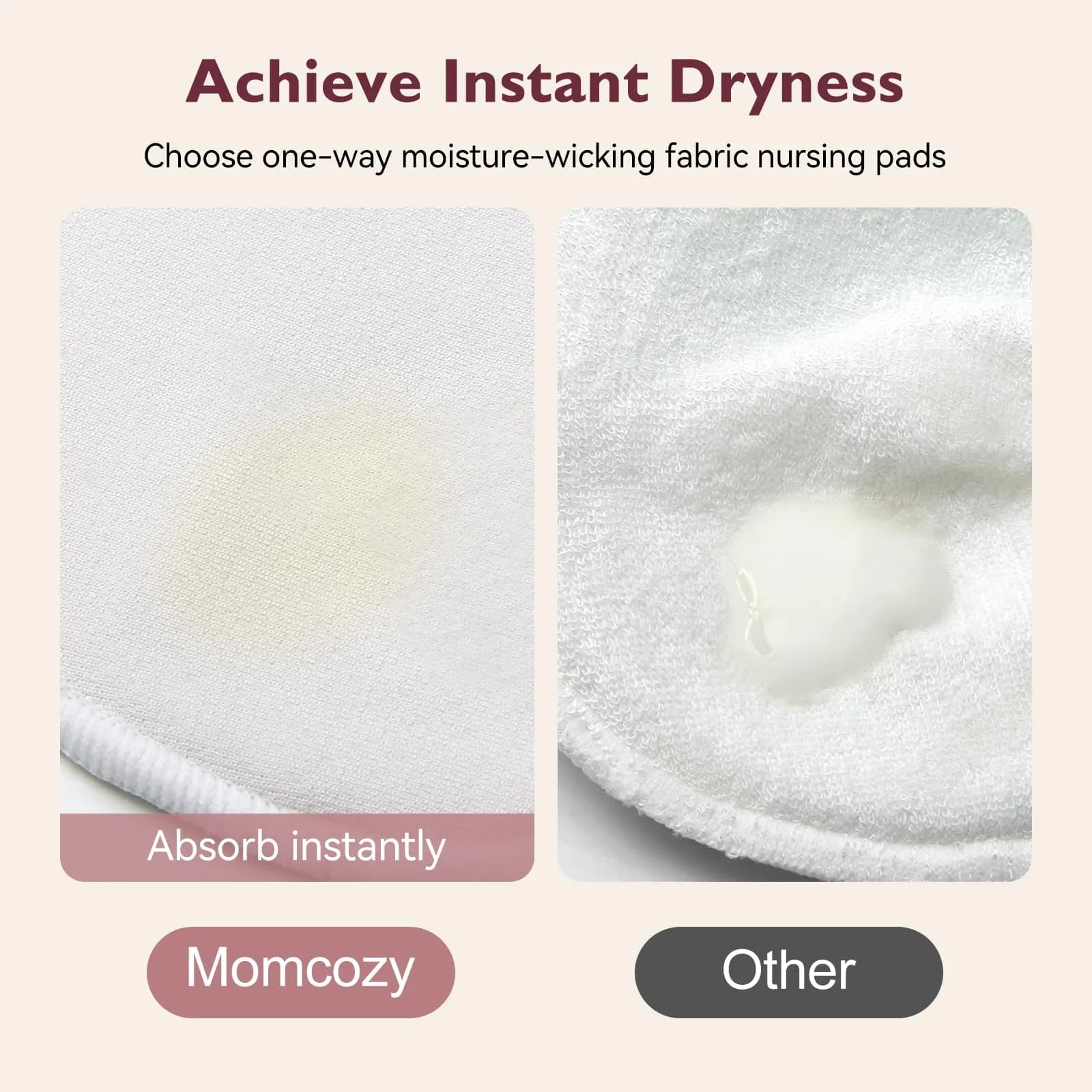Momcozy Reusable Nursing Pads | Soft Cotton for New Mothers - view 4